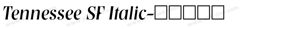 Tennessee SF Italic字体转换